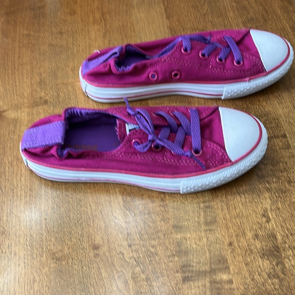 Kids' Purple Canvas Sneakers
